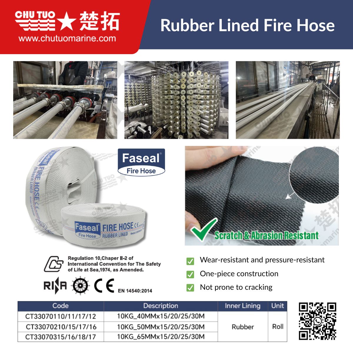 Rubber Lined Fire Hose
