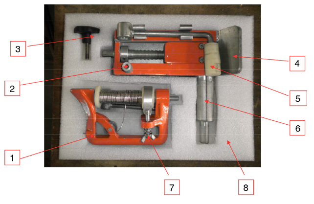 Kaasaskantav tuletõrjevooliku sidumismasin