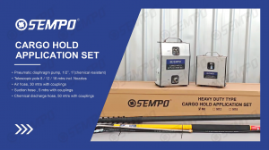 20m Telescopic Pole + SEMPO Cargo Hold Application Set, Double Your Hold Cleaning Efficiency